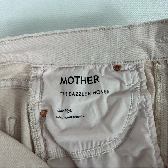 MOTHER Jeans The Dazzler Hover in Date Night Pale Peach Womens 26 Straight‎ EUC - Picture 8 of 13